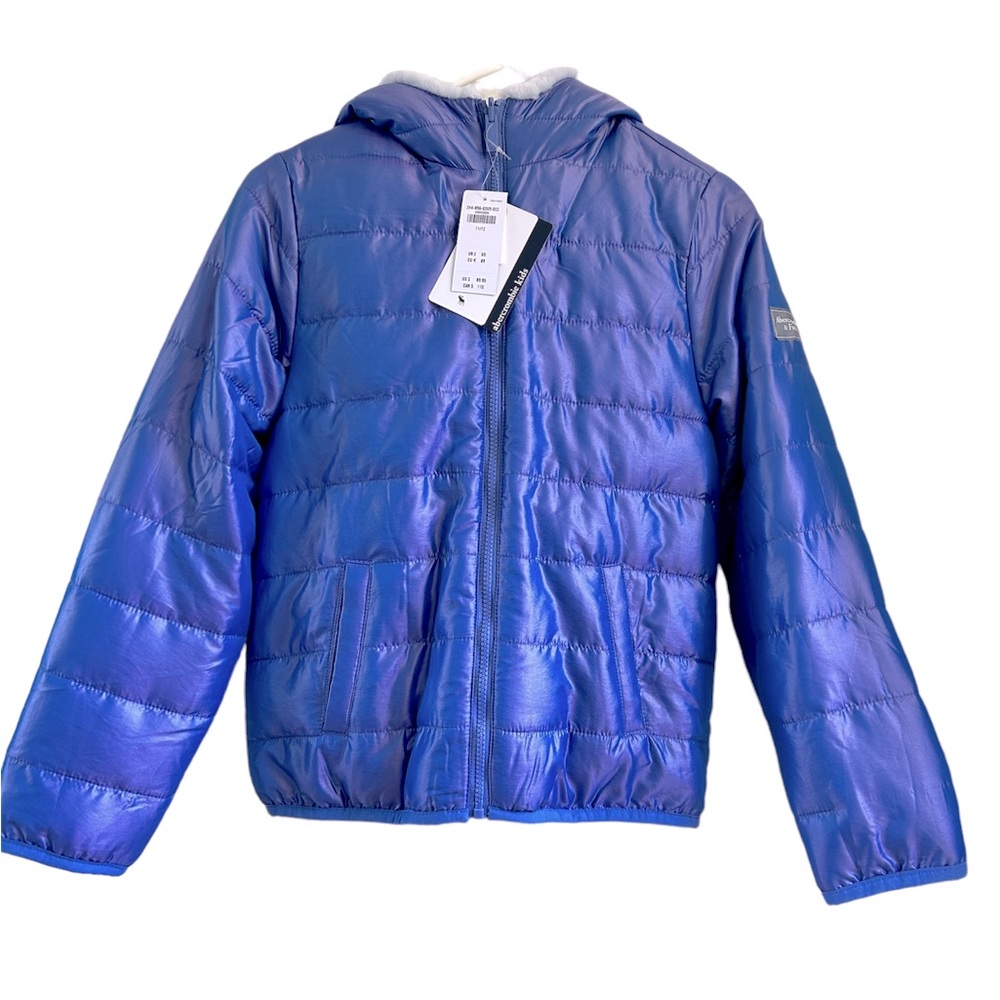 Abercrombie Kids hooded puffer coat size 11/12